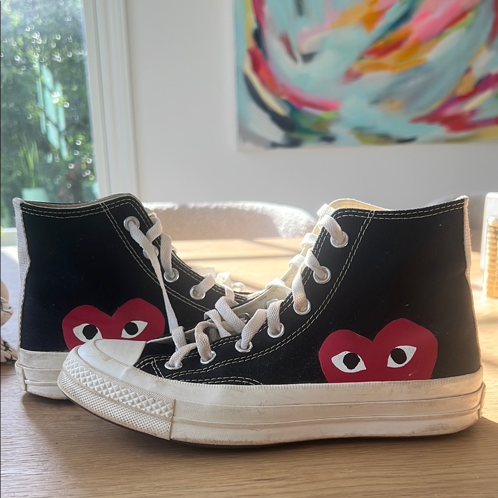 Comme de garçons high top converse